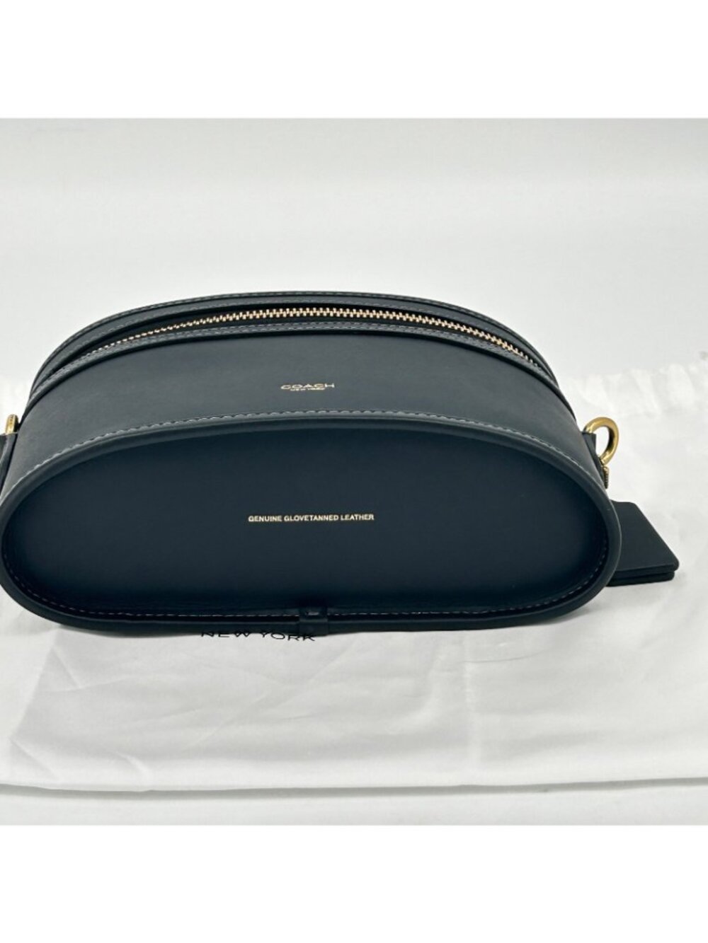 Coach The Trail Bag CBG93 Black Glovetanned Leather Crossbody Top Handle Zip - Picture 6 of 16